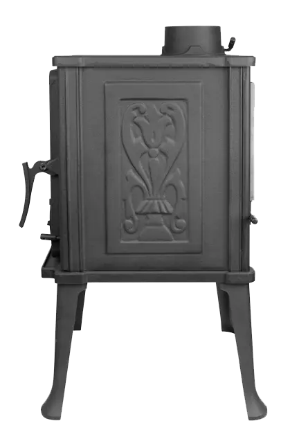 3451-Печь-чугунная-ISKRA-вид-сбоку