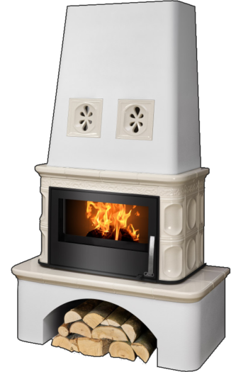 abx_laponie_peschanaya Кафельная печь-камин ABX Laponie цвет песчанный