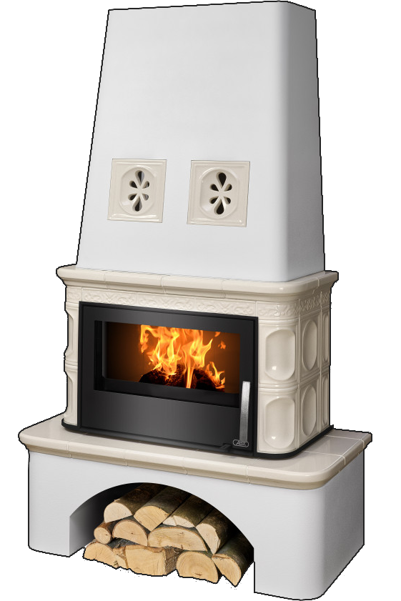 abx_laponie_peschanaya Кафельная печь-камин ABX Laponie цвет песчанный