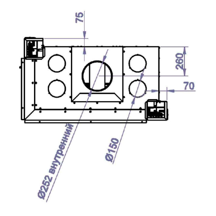 Каминная топка STAV CFL 1000