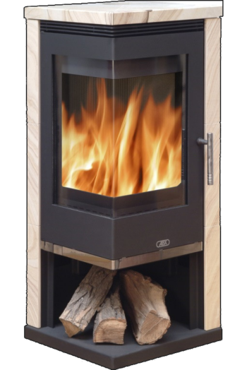 Кафельная печь-камин ABX Admiral цвет бразильский песчаник