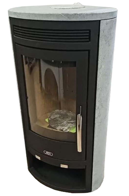 abx_arktis_4_chernaya_stal_talkohlorit Кафельная печь-камин ABX Arktis 4 цвет черная сталь и талькохлорит