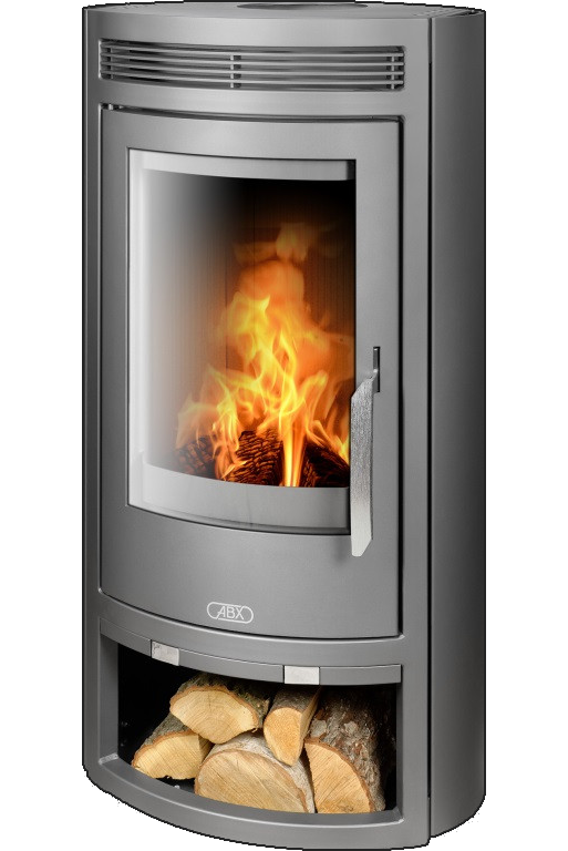abx_arktis_4_seraya_stal Кафельная печь-камин ABX Arktis 4 цвет серая сталь
