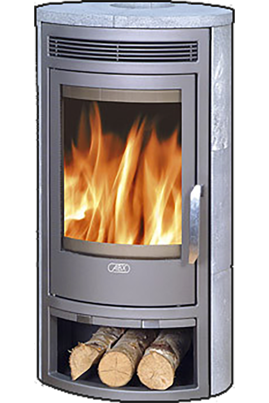 abx_arktis_4_seraya_stal_talkohlorit Кафельная печь-камин ABX Arktis 4 цвет серая сталь и талькохлорит