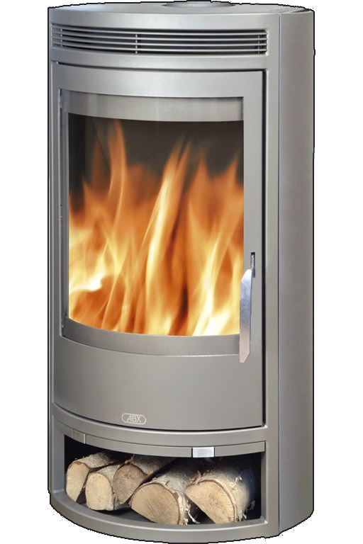 abx_arktis_8_seraya_stal Кафельная печь-камин ABX Arktis 8 цвет серая сталь