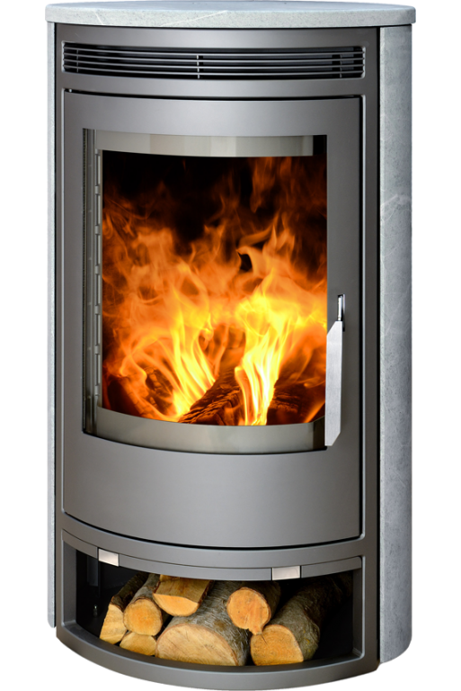 abx_arktis_8_talkohlorit Кафельная печь-камин ABX Arktis 8 цвет серая сталь и талькохлорит