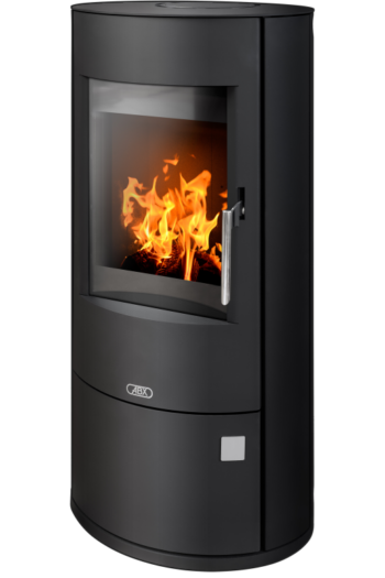 Кафельная печь-камин ABX Aspen 5 цвет черная сталь