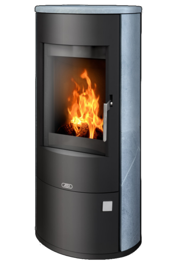 abx_aspen_5_talkohlorit Кафельная печь-камин ABX Aspen 5 цвет черная сталь и талькохлорит