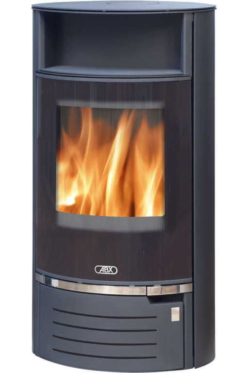 abx_atlantik_7_chernaya_stal Кафельная печь-камин ABX Atlantik 7 цвет черная сталь