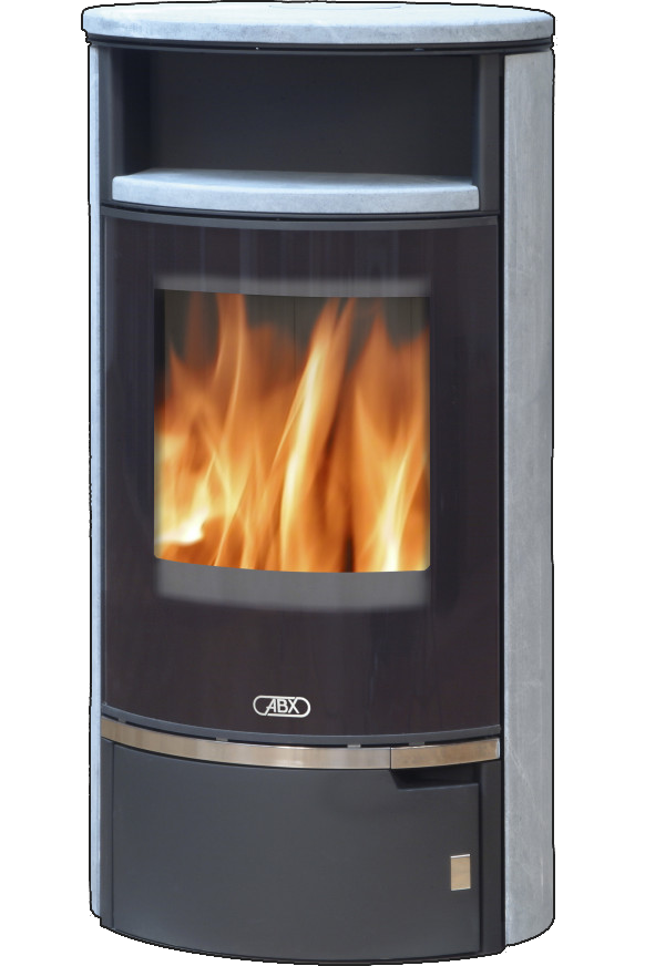 abx_atlantik_7_talkohlorit Кафельная печь-камин ABX Atlantik 7 цвет серая сталь и талькохлорит