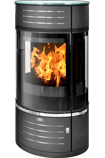Печь-камин ABX Atrium 7 цвет черная сталь