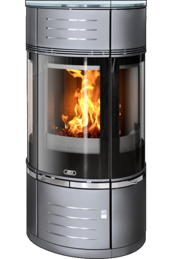 Печь-камин ABX Atrium 7 цвет серая сталь