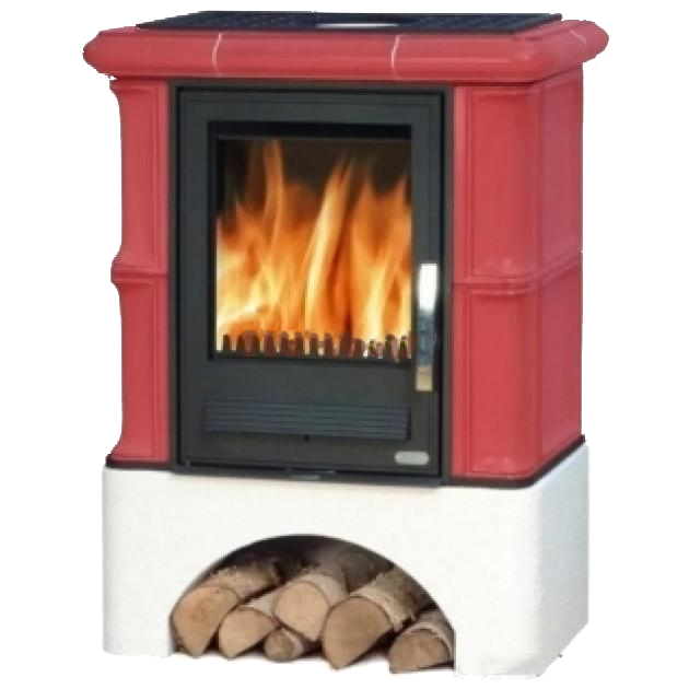 abx_bavaria_beliy_tsokol_picasso Кафельная печь-камин ABX Bavaria с белым цоколем цвет пикассо