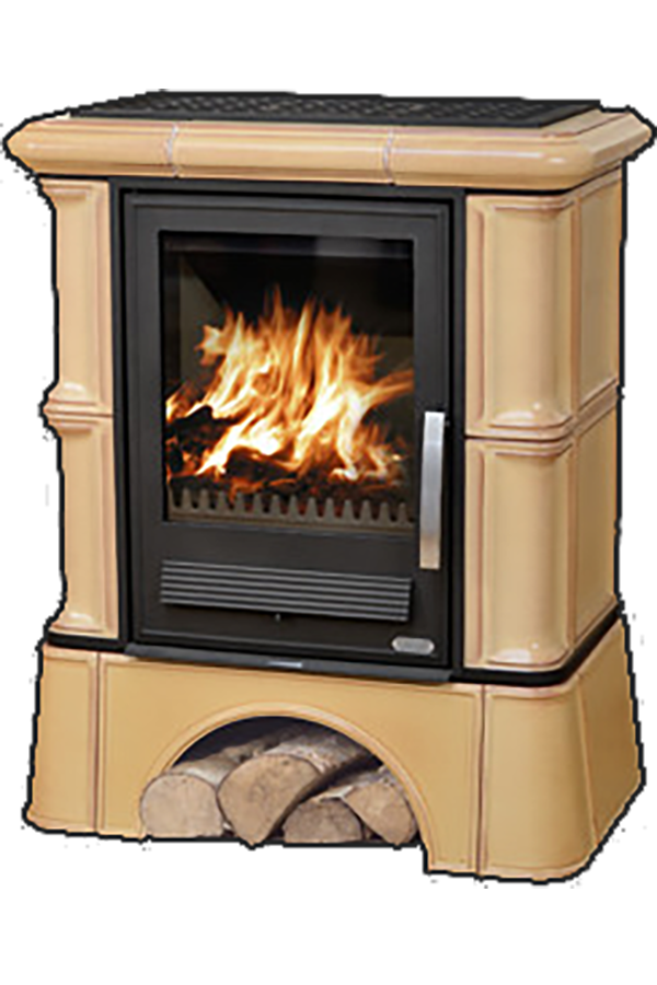 abx_bavaria_kafelnyi_tsokol_tabak Кафельная печь-камин ABX Bavaria с кафельным цоколем цвет табак