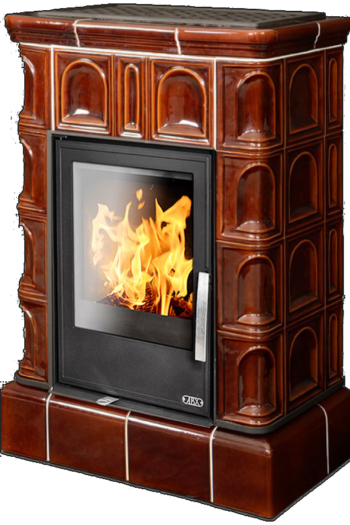 abx_britania_kafelnyi_tsokol_korichnevaya Кафельная печь-камин ABX Britania с кафельным цоколем цвет коричневый