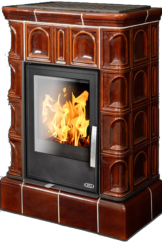 abx_britania_kafelnyi_tsokol_korichnevaya Кафельная печь-камин ABX Britania с кафельным цоколем цвет коричневый
