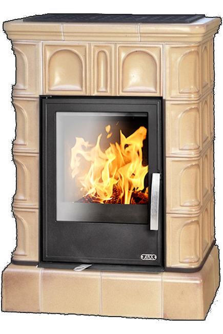 abx_britania_kafelnyi_tsokol_tabak Кафельная печь-камин ABX Britania с кафельным цоколем цвет табак