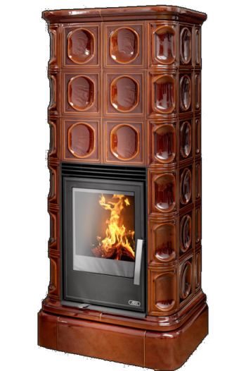 Печь-камин ABX Kaledonie цвет коричневый