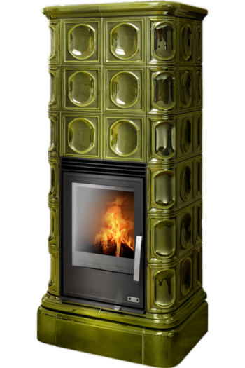 Печь-камин ABX Kaledonie цвет зеленый