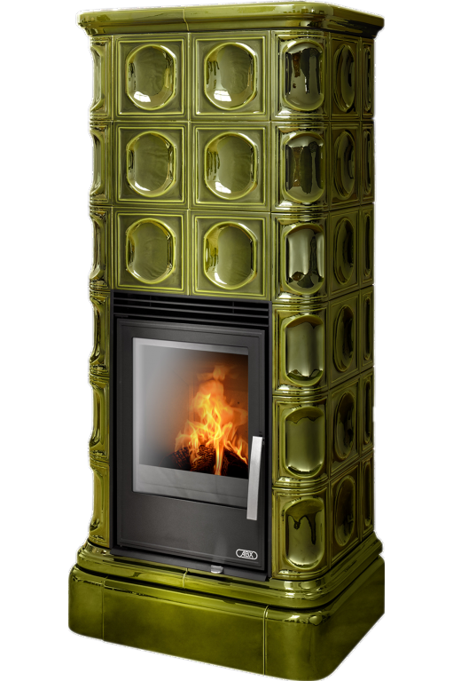 Печь-камин ABX Kaledonie цвет зеленый