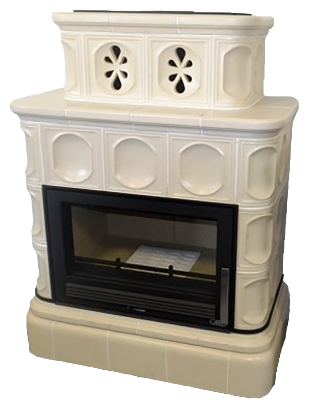 abx_karelie_kafelnyi_tsokol_peschanaya Кафельная печь-камин ABX Karelie с кафельным цоколем цвет песчаный