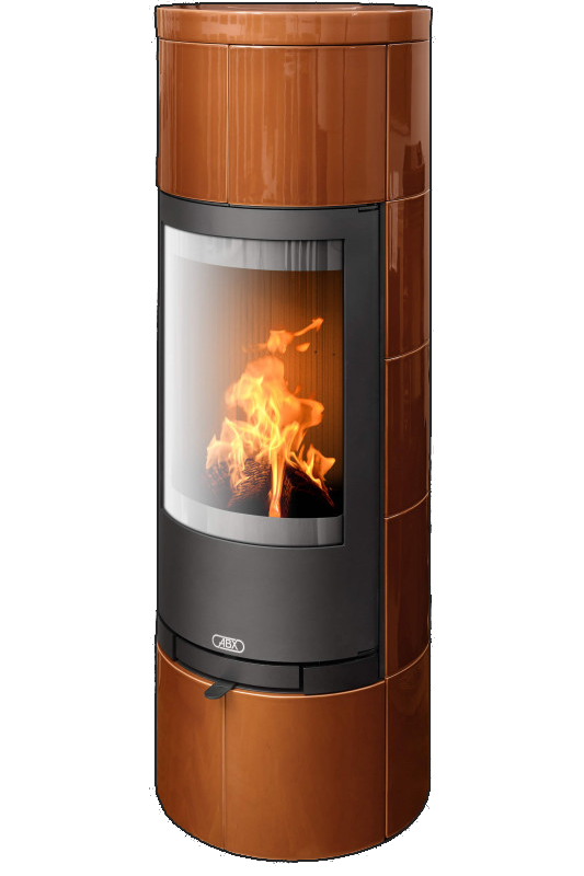 Кафельная печь-камин ABX Kastelie цвет карамель