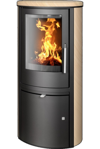 Кафельная печь-камин ABX Reno panorama цвет бразильский песчаник