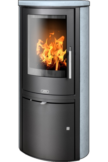 Кафельная печь-камин ABX Reno panorama цвет талькохлорит