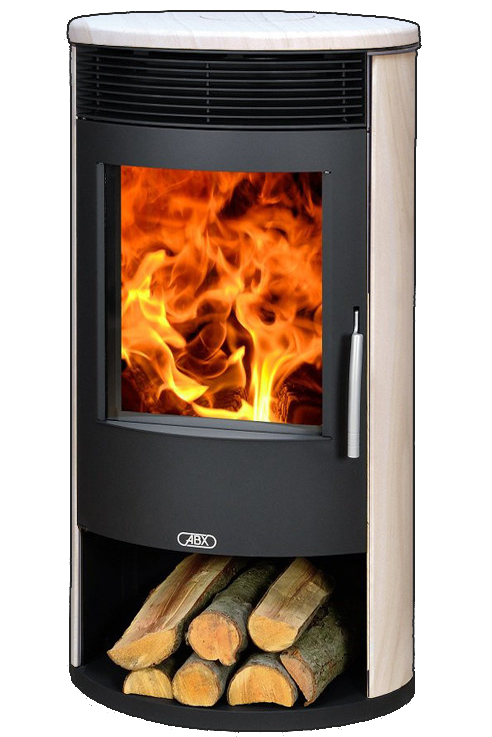 Кафельная печь-камин ABX Tartu 5 цвет мокка крем