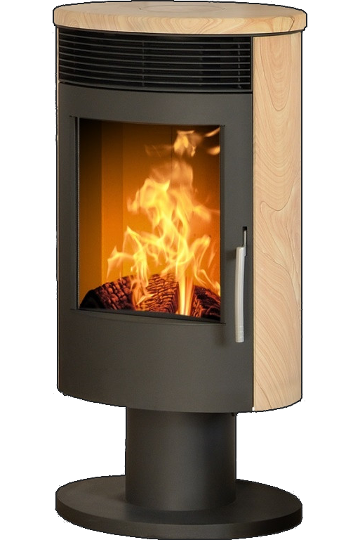 abx_tartu_5_povorotnyj_brazilskij_peschanik Кафельная печь-камин ABX Tartu 5 поворотный цвет бразильский песчаник