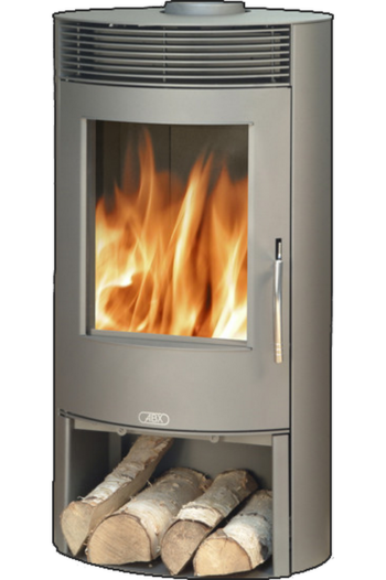 Кафельная печь-камин ABX Tartu 5 цвет серая сталь