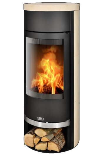 Кафельная печь-камин Vigo цвет мокка крем